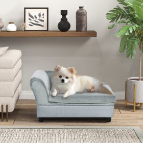 Luxury Fancy Dog Couch With Hidden Storage (Option: Light Gray)