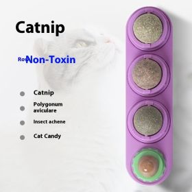 Catnip Ball Self-Hi Toy Supplies (Option: purple Three in one bag)