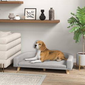 Dog Sofa Couch Bed With Washable Cushion For Large Dogs (Color: Gray-780x175x650 mm)