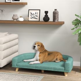 Dog Sofa Couch Bed With Washable Cushion For Large Dogs (Color: Green-780x175x650 mm)