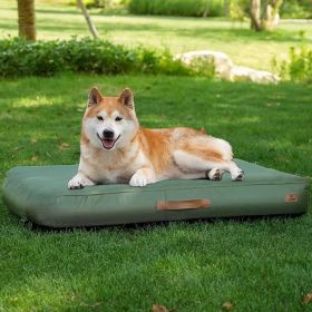 Medium Dog Outdoor Removable And Washable Inflatable Waterproof And Non-slip Dog Bed Summer Pet Travel Mat (Option: Greenxlc)